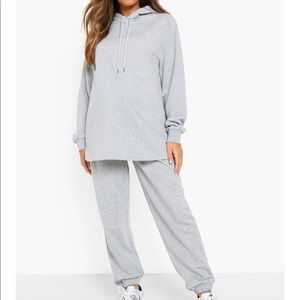 Maternity Hoodie And Jogger Loungewear Set - Boohoo